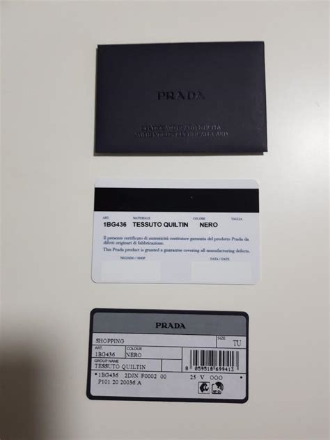 replicas prada|Prada certificate of authenticity.